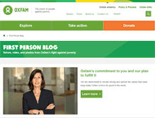 Tablet Screenshot of firstperson.oxfamamerica.org