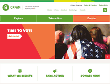 Tablet Screenshot of oxfamamerica.org